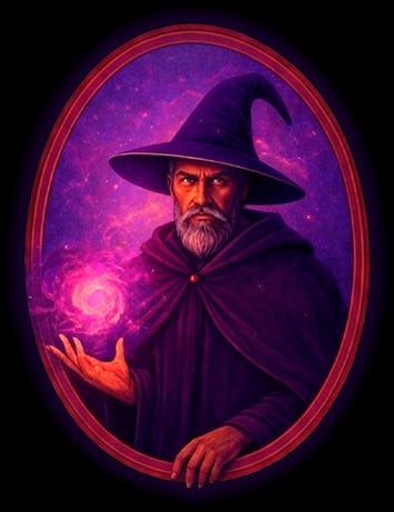 Ilustración del brujo de La Caverna